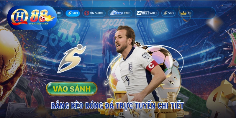Thể Thao QH88 2 Bảng kèo bóng đá trực tuyến chi tiết