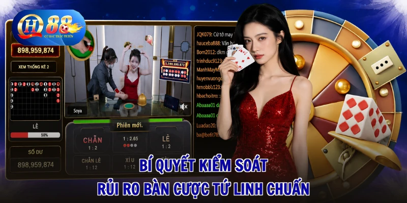 Bí quyết kiểm soát rủi ro bàn cược Tứ linh chuẩn